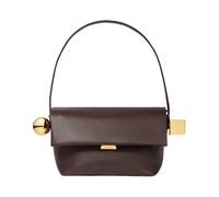 Jacquemus - Sac à bandoulière en cuir marron nuit - Femme - Sacs - Brun - Taille: ONE Size