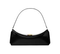 Jacquemus - Sac à Bandoulière en Cuir Noir Brillant - Femme - Sacs - Noir - Taille: ONE Size