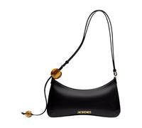 Jacquemus - Sac à main noir avec détails de perles - Femme - Sacs - Noir - Taille: ONE Size