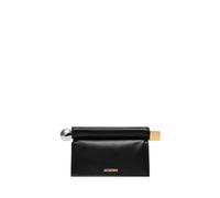 Jacquemus - Sac Bandoulière en Cuir Noir - Femme - Sacs - Noir - Taille: ONE Size