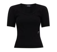 Jacquemus - Shoulder Pad Top - Femme - Tops - Noir - Taille: 44 FR