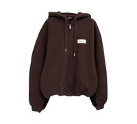 Jacquemus - Sweat à capuche en coton avec logo - Homme - Sweatshirts et sweats à capuche - Brun - Taille: 44 FR