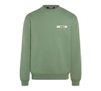 Jacquemus - SweaT-shirt en gros-grain - Homme - Sweatshirts et sweats à capuche - Vert - Taille: XS