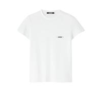 Jacquemus - T-Shirt en Coton Blanc Gros Grain - Femme - Tops - Blanc - Taille: 42 FR