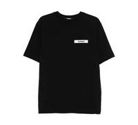 Jacquemus - T-shirt Gros Grain - Homme - Tops - Noir - Taille: 2XL