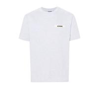 Jacquemus - T-shirt en gros-grain - Homme - Tops - Gris - Taille: S