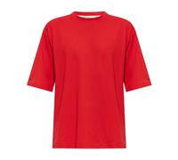 Jacquemus - T-shirt Oversize Rond Carré - Homme - Tops - Rouge - Taille: 2XS