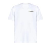 Jacquemus, Homme, Tops, Blanc, Taille: M Gros Grain T-Shirt