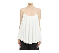 Jacquemus - Top Camisole à Draper Asymétrique - Femme - Tops - Blanc - Taille: 38 FR