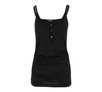 Jacquemus - Top en coton avec demi-boutonnage sur le devant - Femme - Tops - Noir - Taille: 36 FR