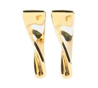 Jacquemus - Twisted Hoop Earrings - Femme - Accessoires - Jaune - Taille: ONE Size