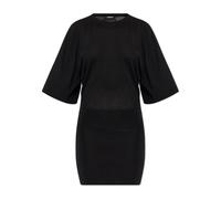 Jacquemus - Wool Dress With Embroidered Logo - Femme - Robes - Noir - Taille: 40 FR