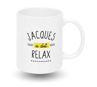 JACQUES A DIT | Coffret Mug 30 cl ""Relax"" | Tasse design idéale pour café, thé ou chocolat, parfaite idée cadeau