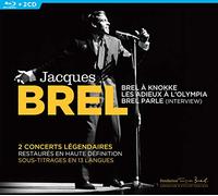 Jacques Brel - Brel À Knokke + Les Adieux À L'olympia + Brel Parle (Interview) - Blu-Ray + Cd