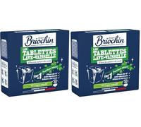 JACQUES BRIOCHIN - 30 tablettes Lave-vaisselle - Parfum Menthe - Action dégraissante, brillance et anti-trace - 93% origine naturelle - Fabrication Française - 30 tablettes (Lot de 2)