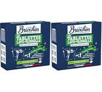 JACQUES BRIOCHIN - 30 tablettes Lave-Vaisselle - sans Parfum - Action dégraissante, Brillance et Anti-Trace - 95% Origine Naturelle - Fabrication Française - 30 tablettes (Lot de 2)