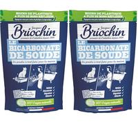 JACQUES BRIOCHIN - Bicarbonate de soude- 500g - Poudre à tout faire - Multi-usages : Nettoie, Désodorise, Dégraisse et Détache - 100% origine naturelle - Fabrication Française (Lot de 2)