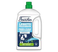 JACQUES BRIOCHIN - Lessive concentrée au bicarbonate - Anti-odeurs & détachante dès 20°C - Parfum végétal frais longue durée - 95% d’ingrédients d’origine naturelle - 50 lavages - 2,27 L