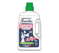 JACQUES BRIOCHIN - Lessive Détachante au Savon Noir - Parfum Bouquet Floral - Formule Concentrée 30 Lavages - Efficace dès 20°C - 95% Origine Naturelle - Fabriquée en France - 1,35 L