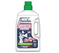 JACQUES BRIOCHIN - Lessive Détachante au Savon Noir - Parfum Bouquet Floral - Formule Concentrée 30 Lavages - Efficace dès 20°C - 95% Origine Naturelle - Fabriquée en France - 1,35 L