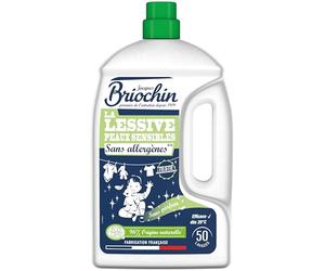 JACQUES BRIOCHIN - Lessive Spéciale Peaux Sensibles - Sans Allergènes - Testée Dermatologiquement - 96% d'Ingrédients d'Origine Naturelle - Ecocert - 50 lavages - Fabrication Française - 2.27L