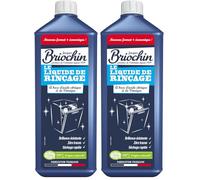 JACQUES BRIOCHIN - Liquide de Rinçage Super Brillance - À l’Acide Citrique & Vinaigre - Élimine Calcaire & Traces - Séchage Rapide - 100% Origine Naturelle - Grand Format 900 ml (Lot de 2)