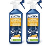 JACQUES BRIOCHIN - Mousse Dégraissante Cuisine -Savon Noir et Cristaux de Soude - Dégraisse - 99% d'Ingrédients d'Origine Naturelle - - Fabriqué En France - 750mL (Lot de 2)