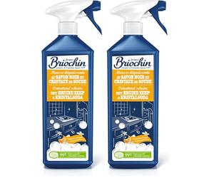 JACQUES BRIOCHIN - Mousse Dégraissante Cuisine -Savon Noir et Cristaux de Soude - Dégraisse - 99% d'Ingrédients d'Origine Naturelle - - Fabriqué En France - 750mL (Lot de 2)