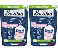 JACQUES BRIOCHIN - Recharge Liquide Vaisselle et Mains -Spécial Peaux Sensibles - Sans Parfum -Testé Dermatologiquement - 98% d'Ingrédients d'Origine Naturelle - Fabrication Française - 450ml