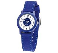 JACQUES FAREL Öko Montre pour enfant garçon avec bracelet en tissu bio analogique à quartz bleu foncé ORG 800, bleu, Sangles