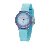 JACQUES FAREL ORSO 3075 Montre solaire éducative à quartz analogique pour fille avec bracelet en coton bio Bleu glacier durable, bleu, bracelet