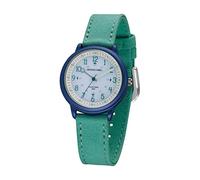 JACQUES FAREL ORSO 3105 Montre solaire pour enfant à quartz analogique avec bracelet textile en coton biologique Turquoise menthe durable, Turquoise., Classique