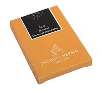Jacques Herbin 11009JT Boîte 7 gdes cartouches international.-Noir abyssal