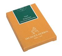 Jacques Herbin 11037JT Boîte 7 gdes cartouches international.-Vert amazone