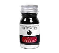 Jacques Herbin 11509T - Un flacon d'encre d'écriture 10 ml pour stylo-plumes et stylos roller, Perle noire - Fabriqué en France