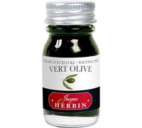 Jacques Herbin 11536T - Encre d'écriture et de dessin - Stylo-plumes et stylos roller - Vert olive - 10 ml - Fabriqué en France