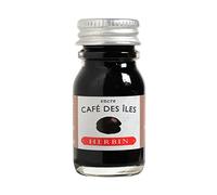 Jacques Herbin 11546T - Encre d'écriture et de dessin - Stylo-plumes et stylos roller - Café des îles - 10 ml - Fabriqué en France