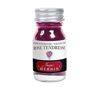 Jacques Herbin 11561T - Un flacon d'encre d'écriture 10 ml pour stylo-plumes et stylos roller, Rose tendresse - Fabriqué en France