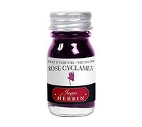 Jacques Herbin 11566T - Encre d'écriture et de dessin - Stylo-plumes et stylos roller - Rose cyclamen - 10 ml - Fabriqué en France