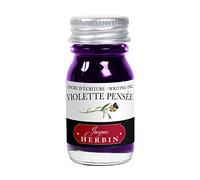 Jacques Herbin 11577T - Encre d'écriture et de dessin - Stylo-plumes et stylos roller -Violette pensée - 10 ml - Fabriqué en France