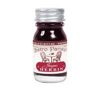 Jacques Herbin 11829T- Flacon d'encre à écrire pour stylo-plumes et stylos roller - 10 ml - Bordeaux - Bistro Parisien