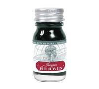 Jacques Herbin 11832T- Flacon d'encre à écrire pour stylo-plumes et stylos roller - 10 ml - Bleu/vert - Fontaines des Quatre parties du Monde