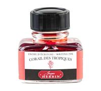 Jacques Herbin Flacon d'encre 13059T 30 ml Corail des tropiques pour stylo-plumes et stylos roller