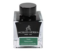 Jacques Herbin 13137JT - Flacon d'encre 50 ml pour stylo-plumes et stylos roller, Vert amazone. Fabriqué en France