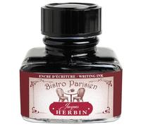 Jacques Herbin 13829T - Flacon d'encre à écrire pour stylo-plumes et stylos roller - 30 ml - bordeaux - Bistro Parisien