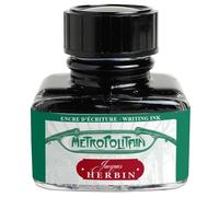 Jacques Herbin 13835T Flacon d'encre à écrire- 30 ml- vert - Métro Parisien