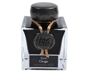 Jacques Herbin 15009JT Encre 1670 pailletée dorée Gris orage 50 ml
