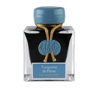 Jacques Herbin 15014JT Flacon 1670 encre Turquoise paillettes dorées 50ml
