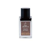 Jacques Herbin 16045JT - Un flacon d'encre pailletée or pour stylo-plume, roller, plume de verre et porte-plume 15 ml, Caroube de Chypre
