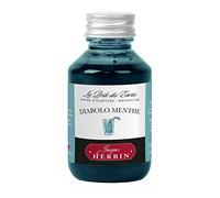 Jacques Herbin 17033T - Flacon d'encre à écrire 100ml - Stylo-plumes, stylos roller - Diabolo menthe - Fabriqué en France
